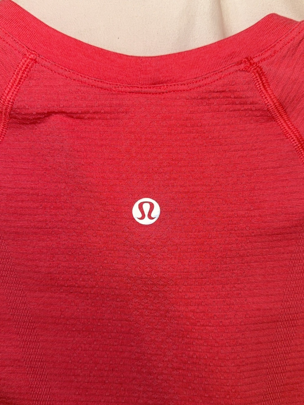 lululemon athletica coral/red Short Sleeve Tee
